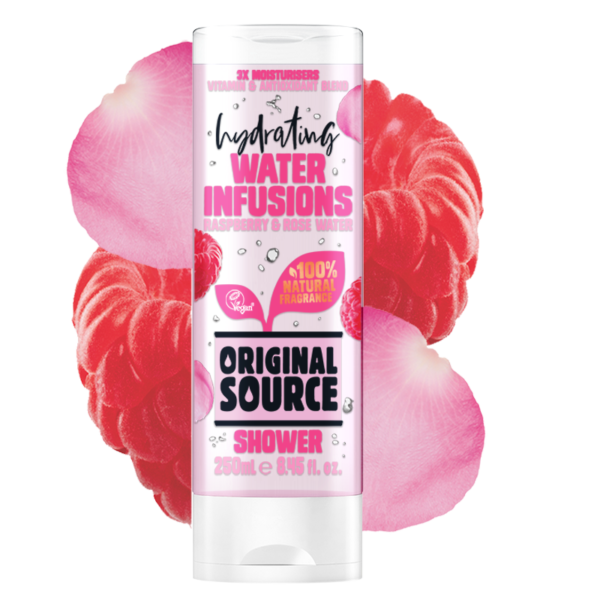 Original Source Hydrating Water Infusions Raspberry & Rose Water Shower Gel 250ml